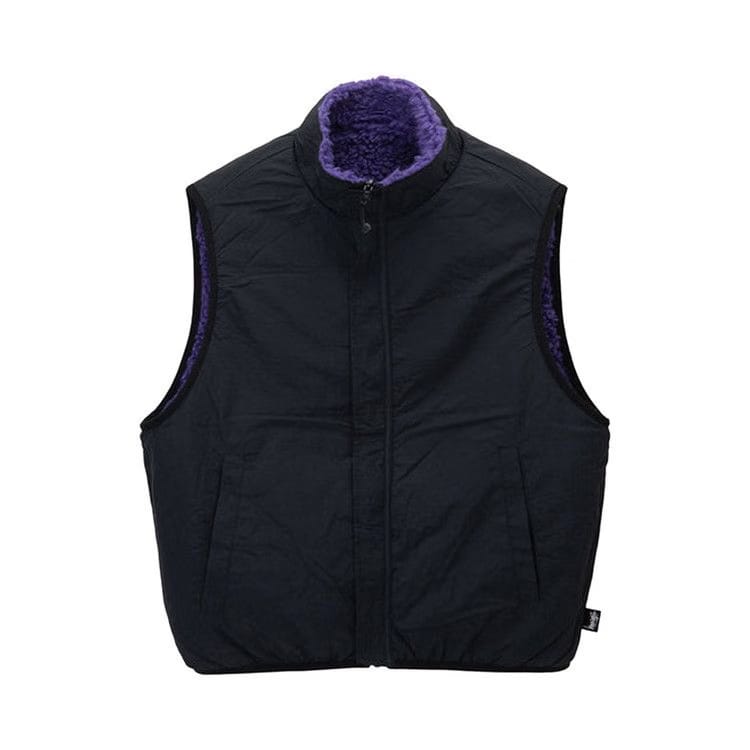 Stussy Sherpa Vest Purple