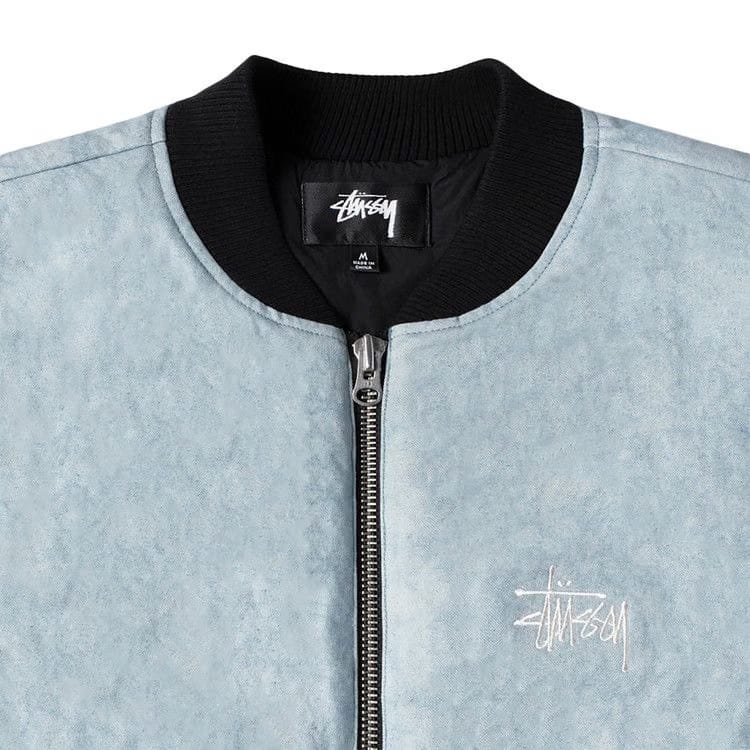 Stussy Washed Canvas Primaloft Vest Light Blue