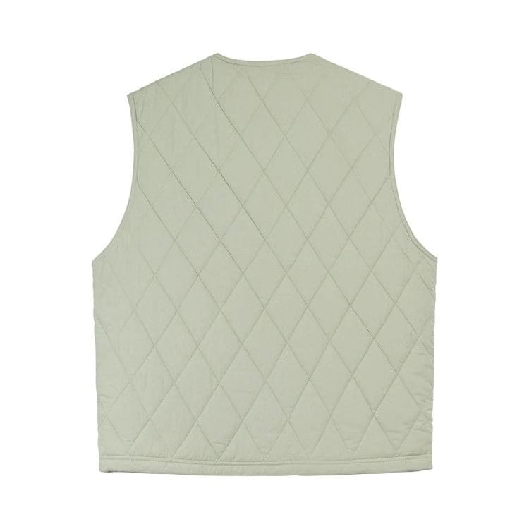 Stussy Diamond Quilted Vest Sage