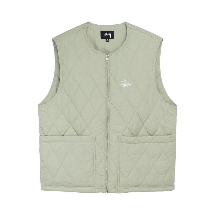 Stussy Diamond Quilted Vest Sage