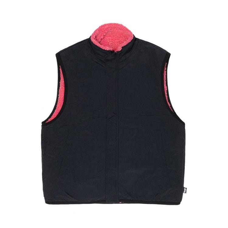 Stussy Sherpa Reversible Vest Pink