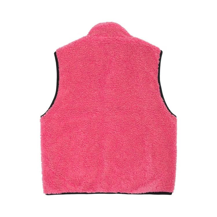 Stussy Sherpa Reversible Vest Pink