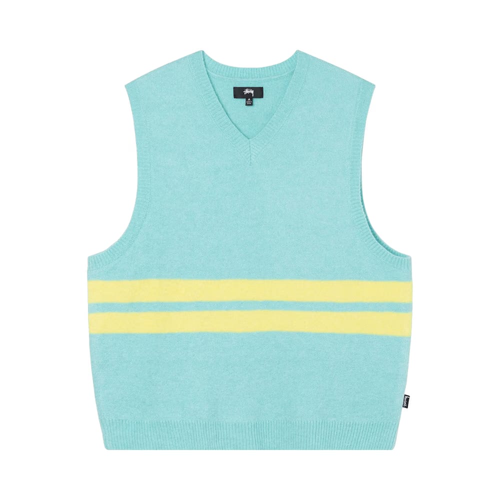 Stussy Brushed Mohair Vest Seafoam