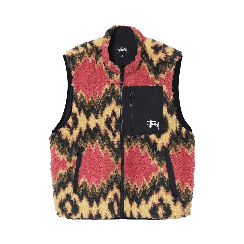 Stussy Fillmore Sherpa Vest Mustard