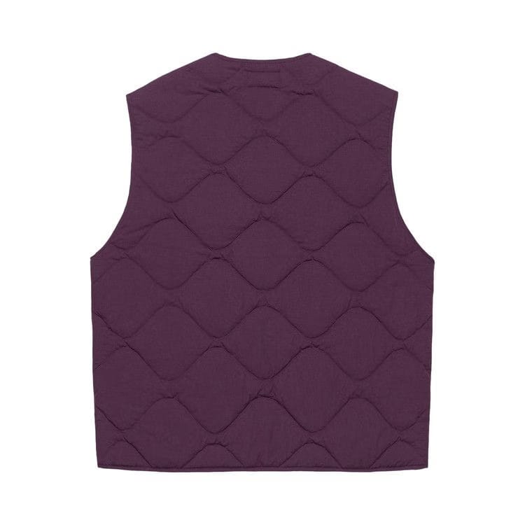 Stussy Recycled Nylon Liner Vest Plum