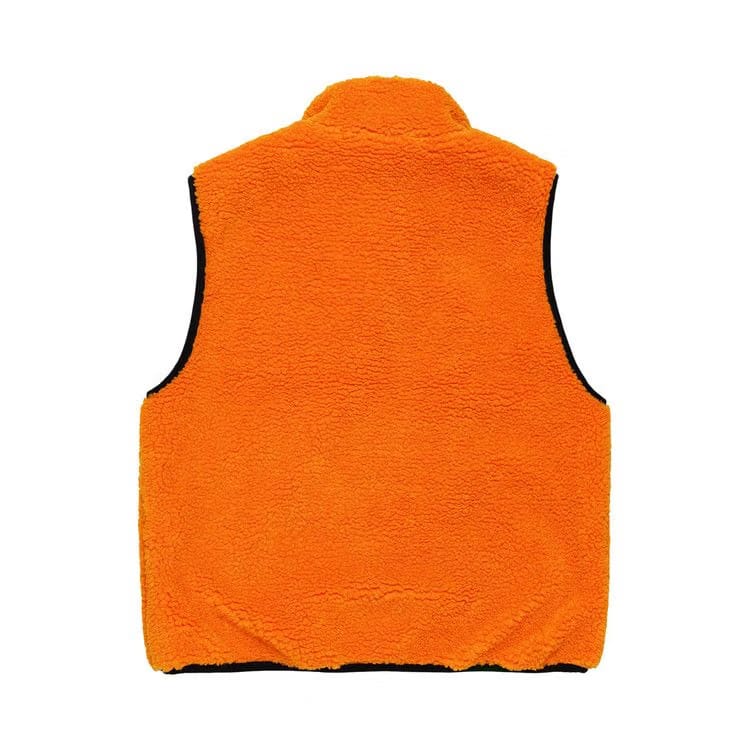 Stussy Sherpa Reversible Vest Tangerine