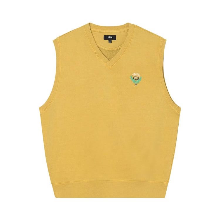 Stussy Fleece Vest Yellow