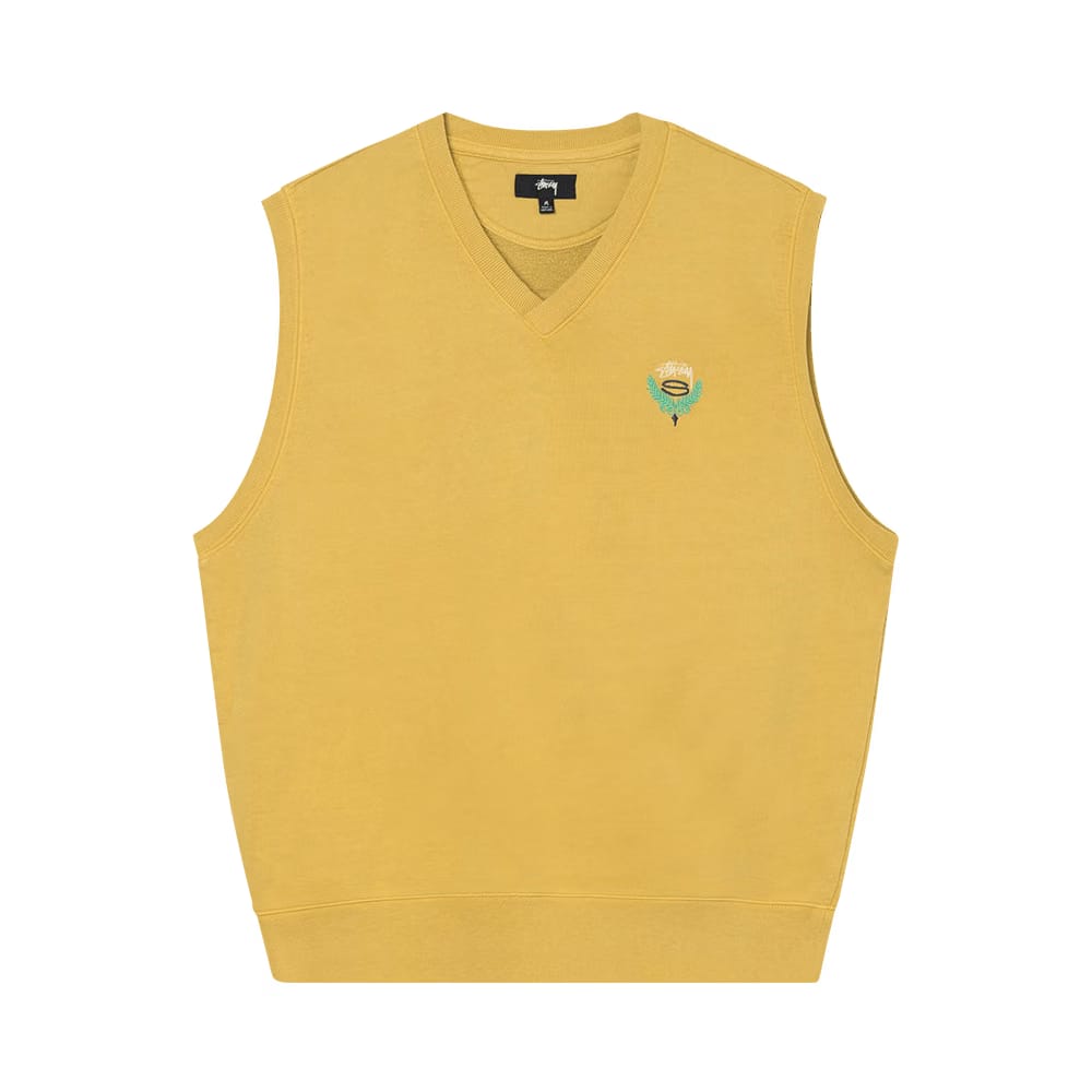 Stussy Fleece Vest Yellow
