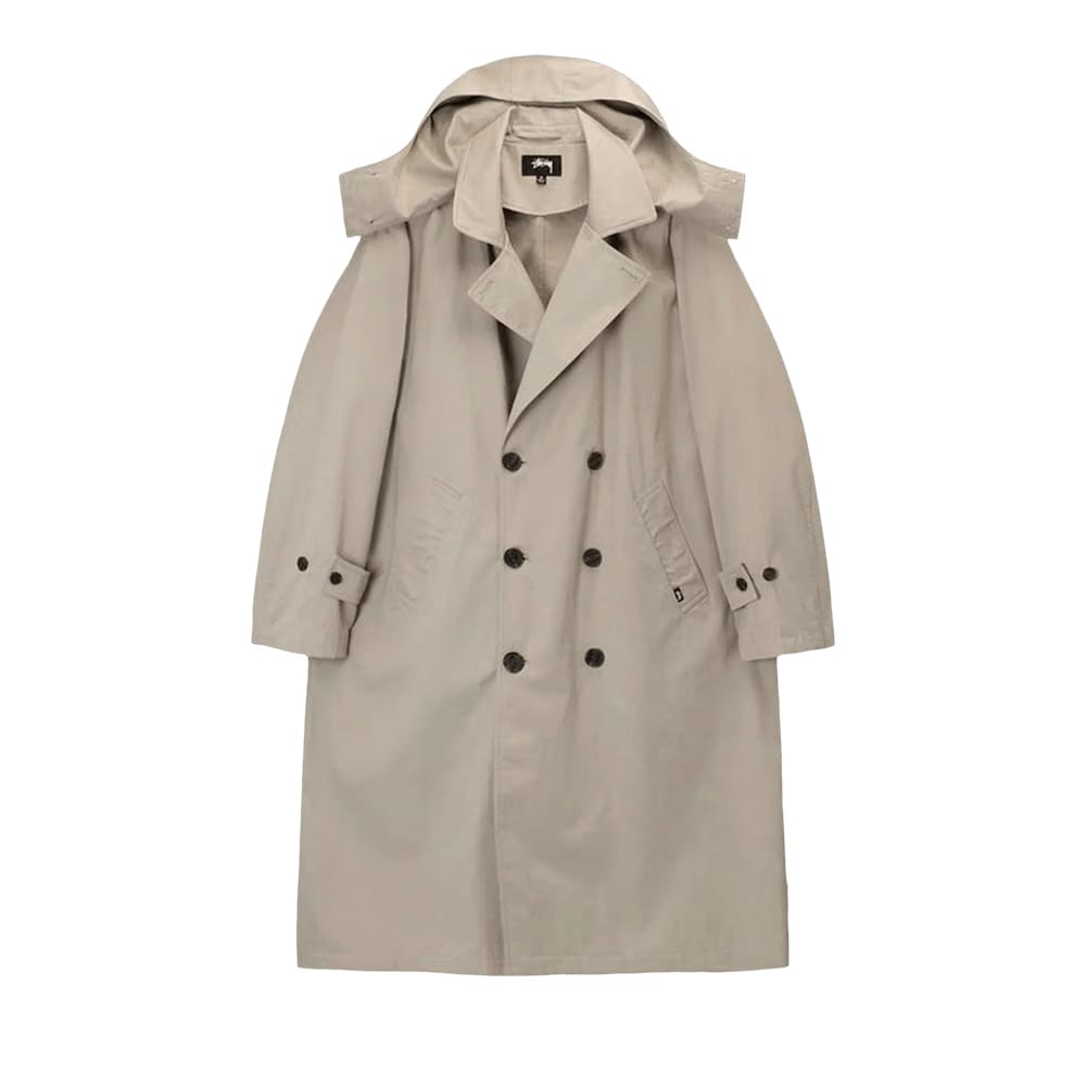 Stussy Solar Trench Coat Khaki