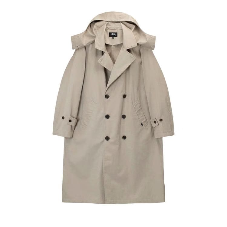 Stussy Solar Trench Coat Khaki