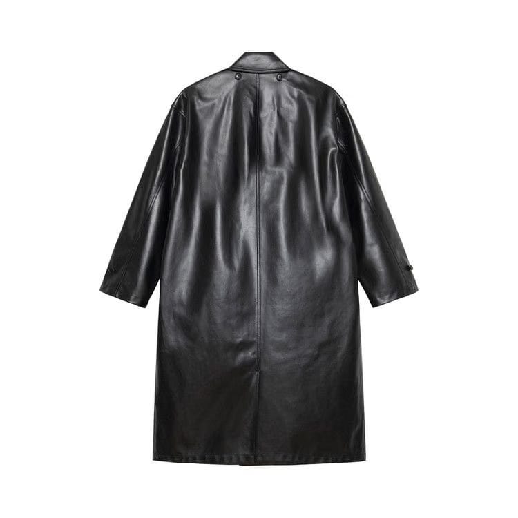 Stussy Double Breasted Trench Coat Black
