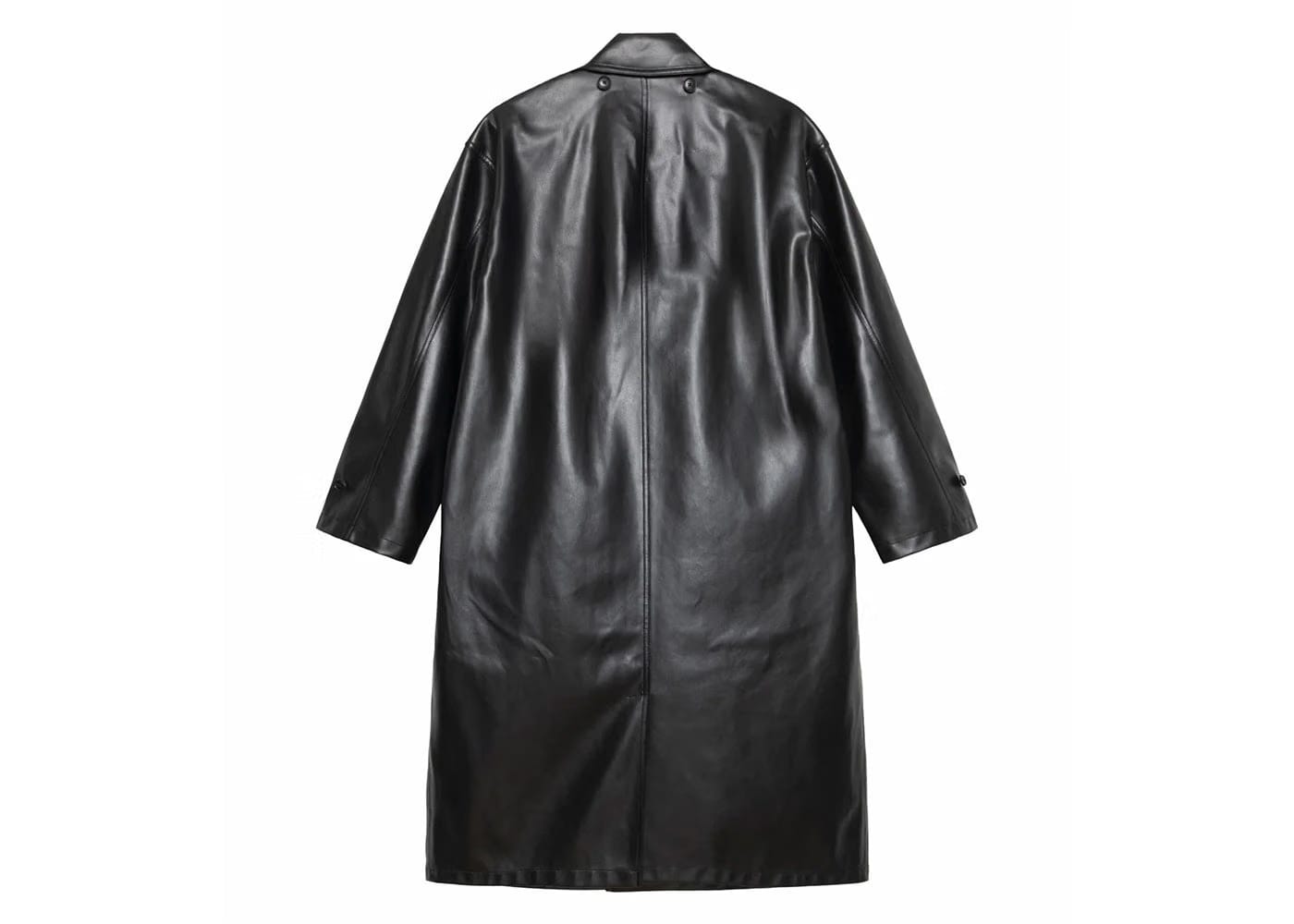 Stussy Double Breasted Trench Coat Black