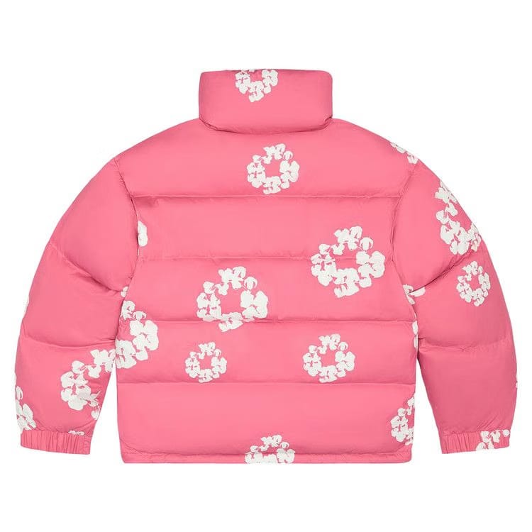 Denim Tears Cotton Wreath Puffer Jacket Pink