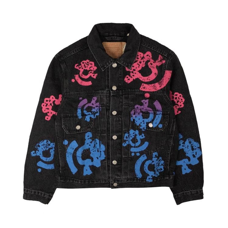 Denim Tears Bstroy Tears Type Denim Jacket Washed Black