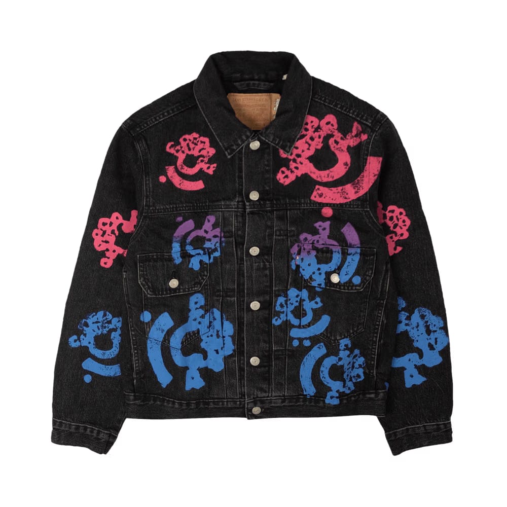 Denim Tears Bstroy Tears Type Denim Jacket Washed Black