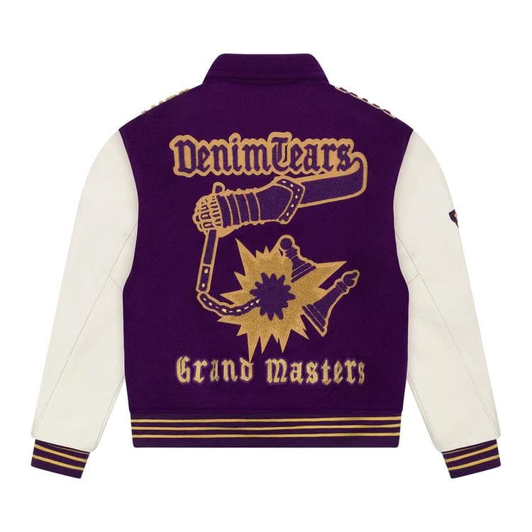 Denim Tears Grandmaster Varsity Jacket Purple
