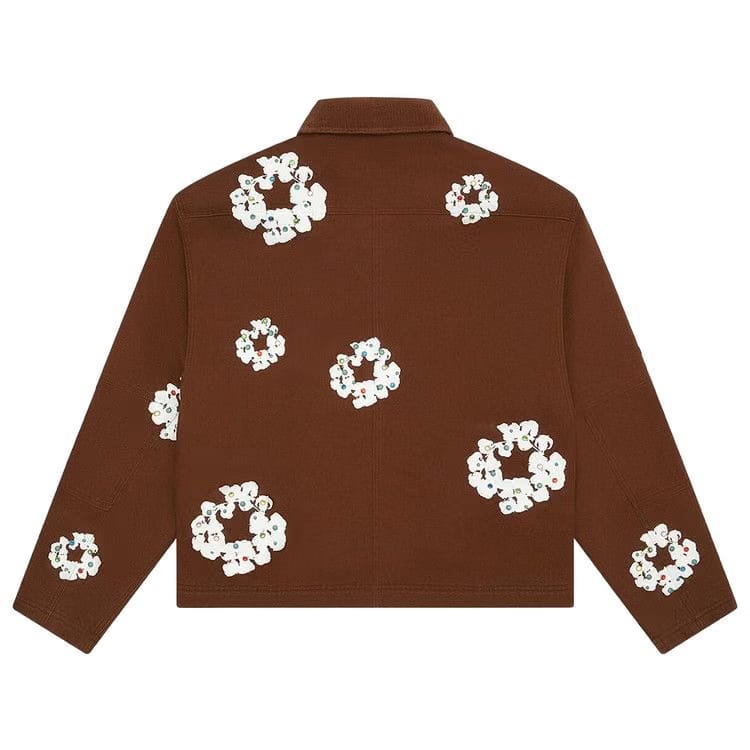 Denim Tears Cotton Wreath Canvas Work Jacket Brown