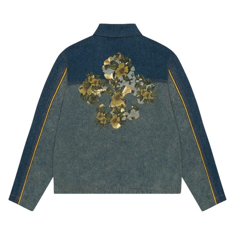 Denim Tears x Levi's Cotton Fleur De-Lis Denim Track Jacket Light Wash