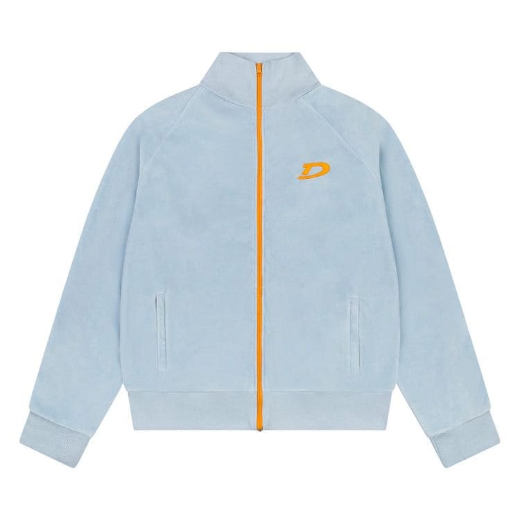 Denim Tears Velour Warmup Jacket Light Blue