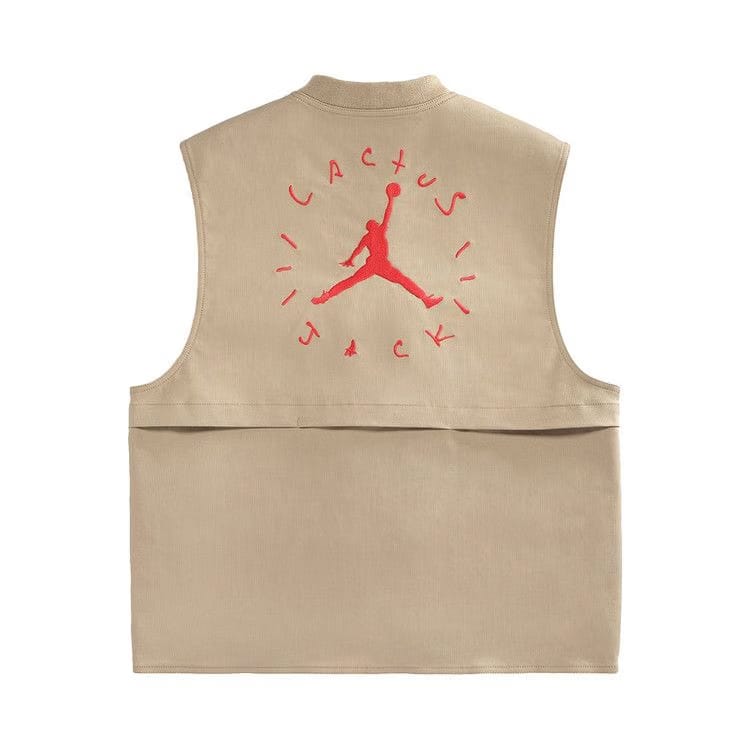 Cactus Jack by Travis Scott x Jordan Utility Vest Desert/Khaki/University Red