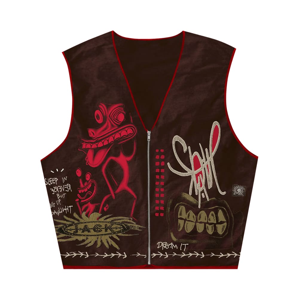 Cactus Jack by Travis Scott Sleep In Reverse Vest Brown