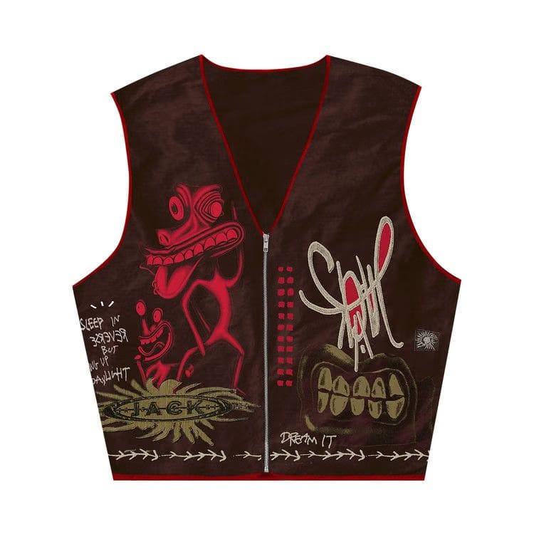 Cactus Jack by Travis Scott Sleep In Reverse Vest Brown