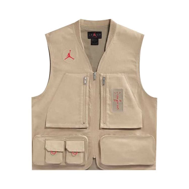 Cactus Jack by Travis Scott x Jordan Utility Vest (Asia Sizing) Desert/Khaki/University Red
