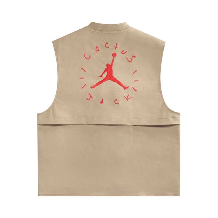 Cactus Jack by Travis Scott x Jordan Utility Vest (Asia Sizing) Desert/Khaki/University Red
