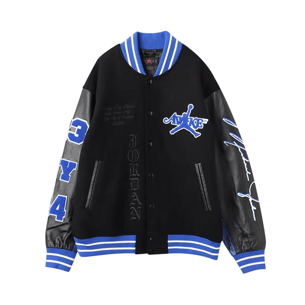 Air Jordan x Awake NY Varsity Jackett Black/Game Royal