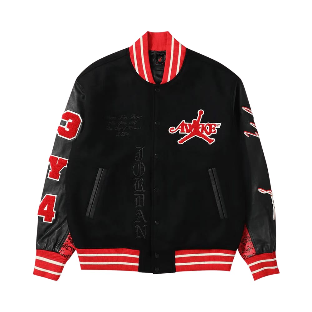Air Jordan x Awake NY Varsity Jacket University Red/Black