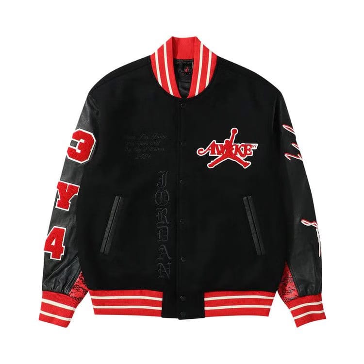 Air Jordan x Awake NY Varsity Jacket University Red/Black