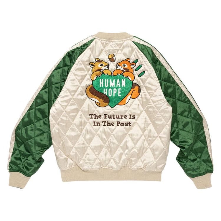 ジャケット・アウター S HUMAN HOPE SOUVENIR JACKET Human Made X J-Hope Human Hope Reversible Souvenir Jacket Green