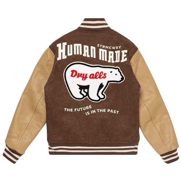 Human Made Varsity Jacket Brown