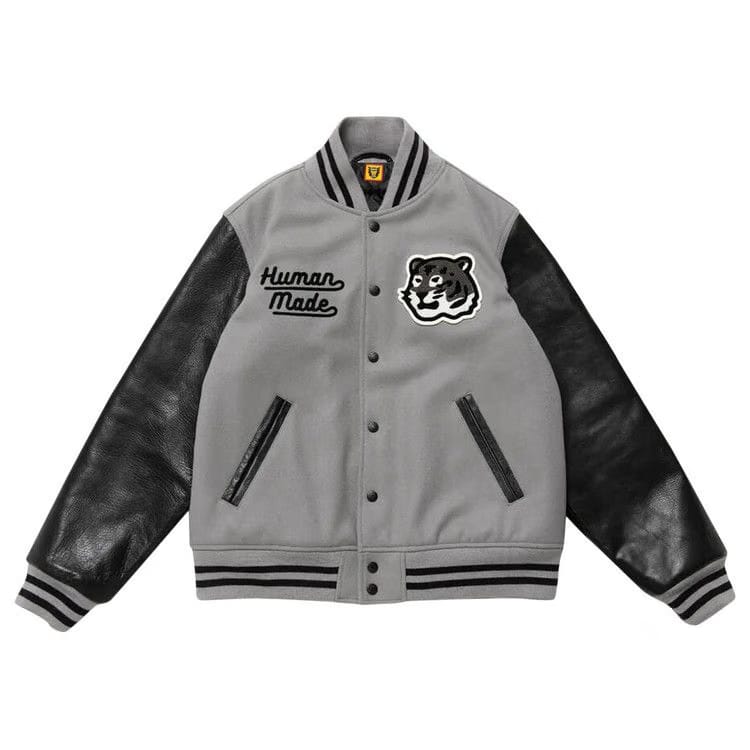Human Made Varsity Jacket Grey
