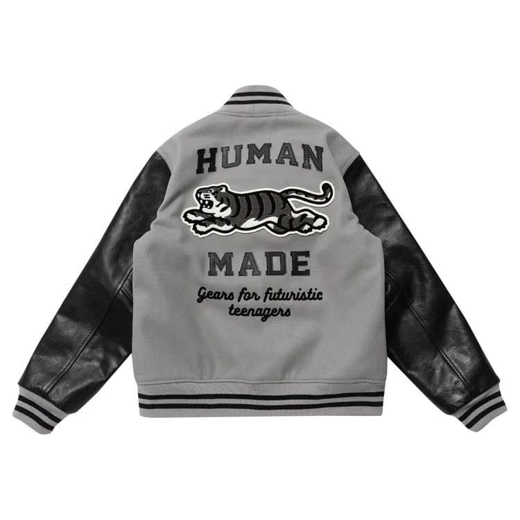 Human Made Varsity Jacket Grey