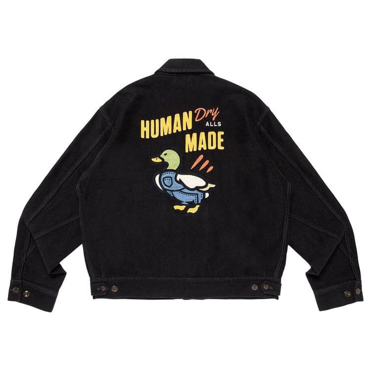 Human Made Zip Up Work Jacket Black