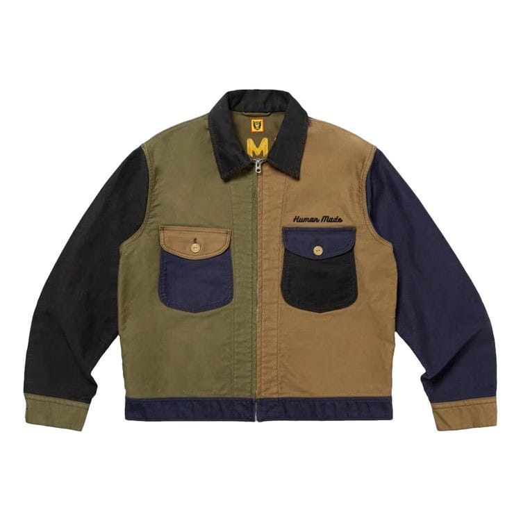 Human Made Zip Up Work Jacket Navy