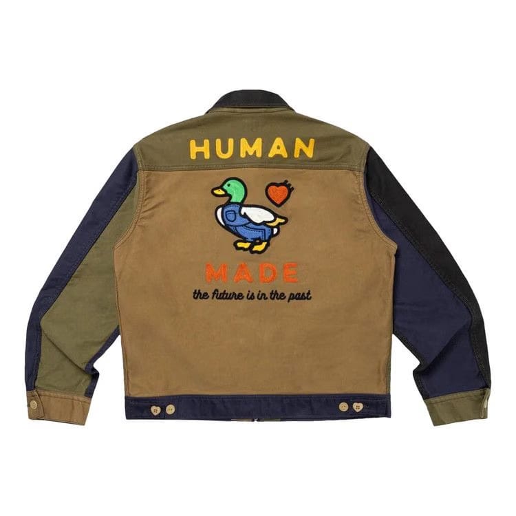 Human Made Zip Up Work Jacket Navy