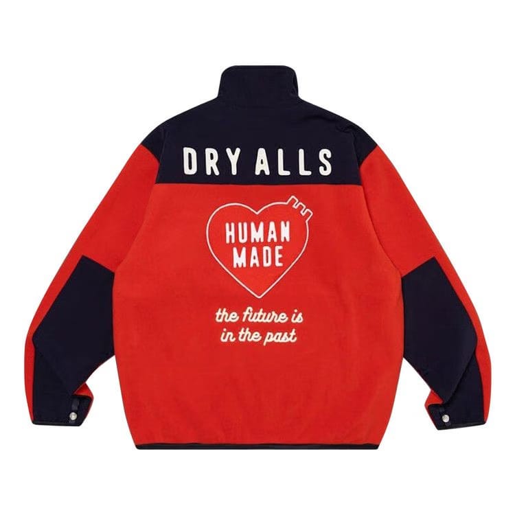 Human Made Fleece Half- Zip Jacket Red