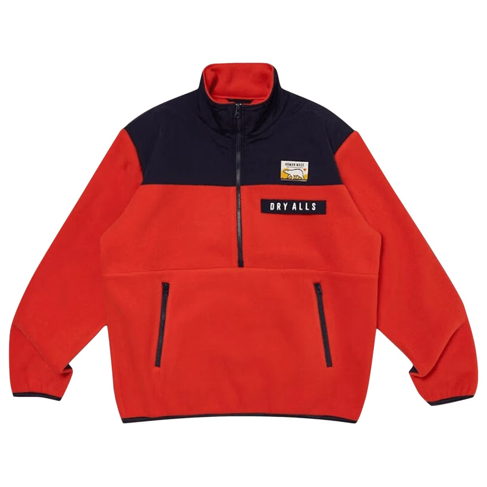 Human Made Fleece Half- Zip Jacket Red