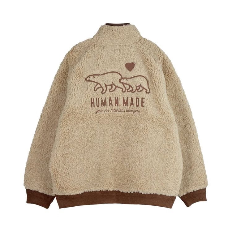 Human Made Boa Fleece Jacket Beige