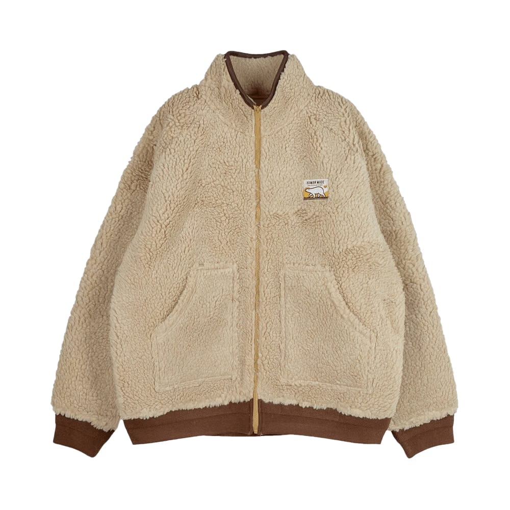 Human Made Boa Fleece Jacket Beige