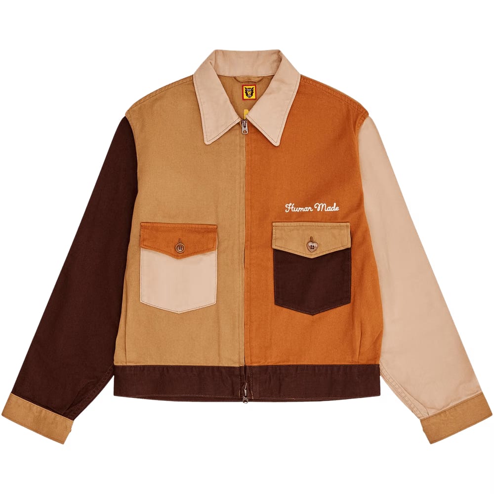 Human Made Zip-Up Work Jacket Brown