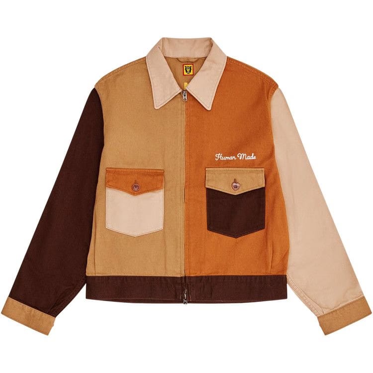 Human Made Zip-Up Work Jacket Brown