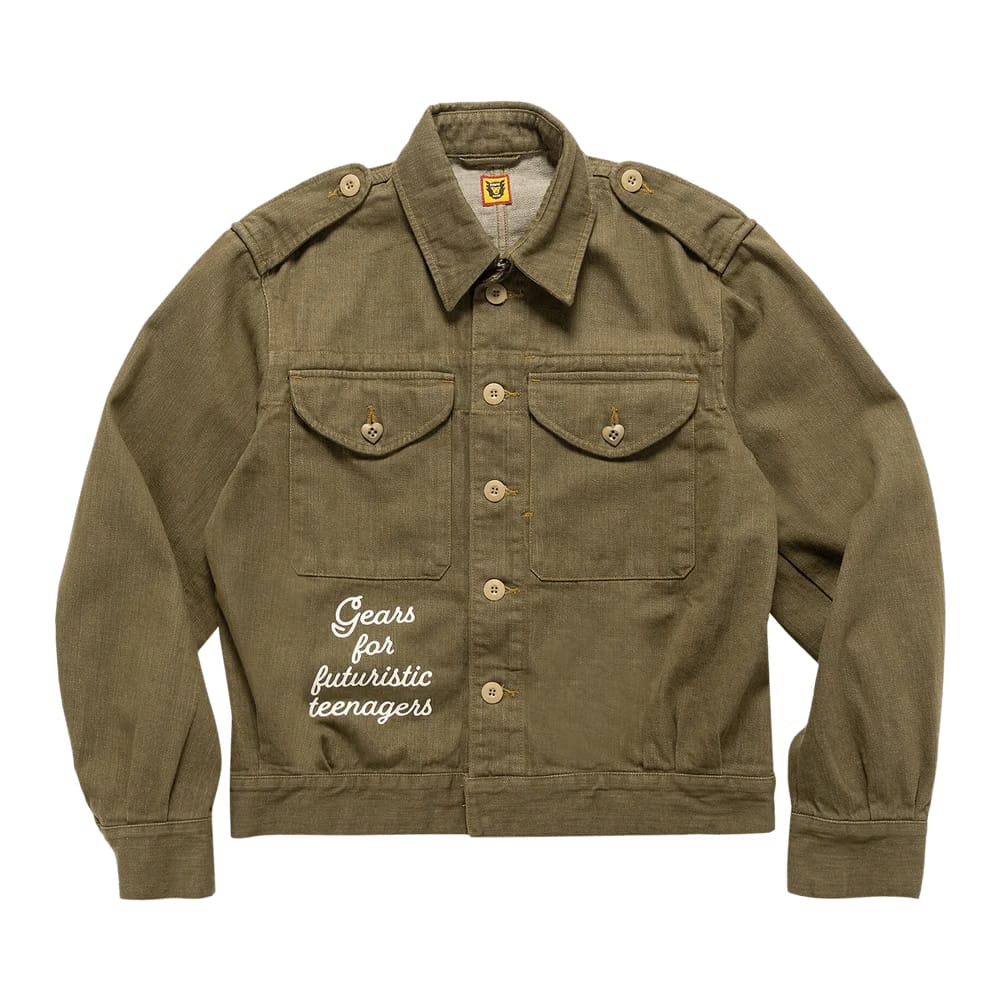Human Made Military Denim Jacket Olive Drab