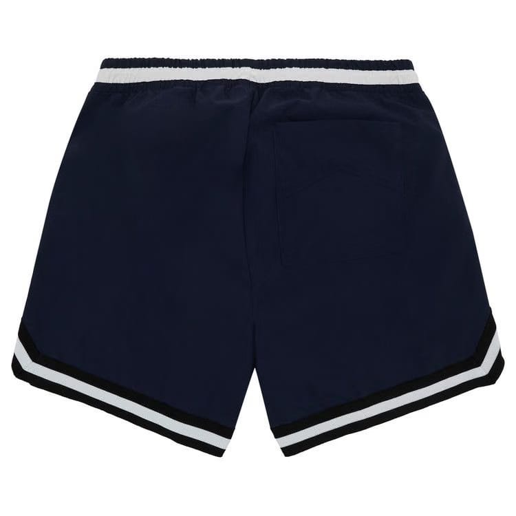 Rhude Basketball Logo Swim Shorts Blue/Black/White