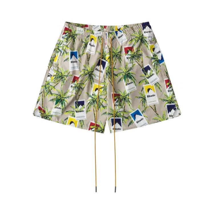 Rhude Cigarette Trunks Tan/Multicolor