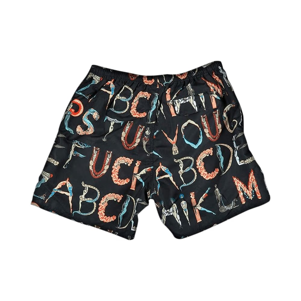 Supreme Alphabet Water Shorts Black