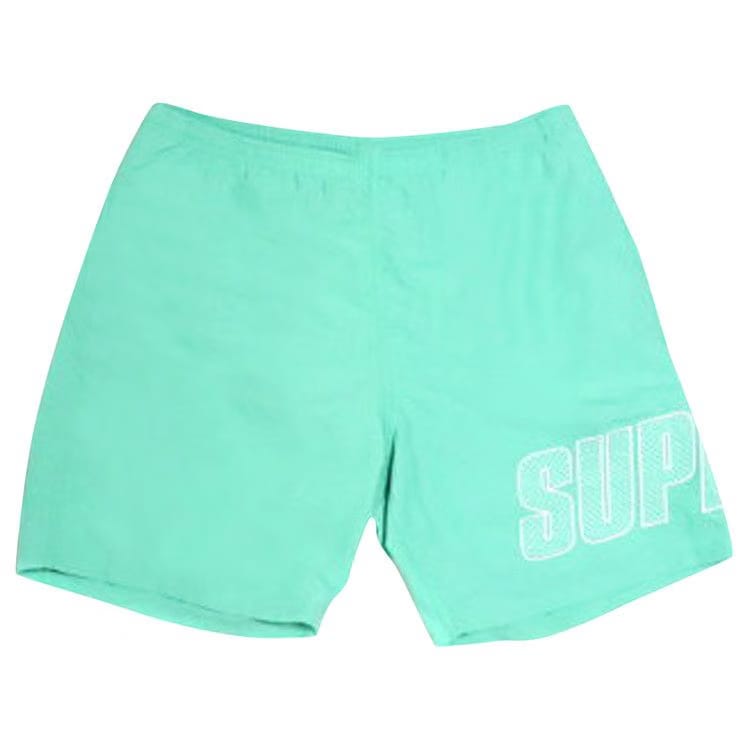 Supreme Logo Appliqué Water Shorts Mint