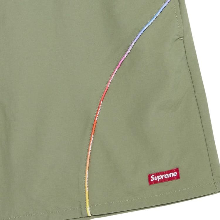 Supreme Gradient Piping Water Shorts Olive